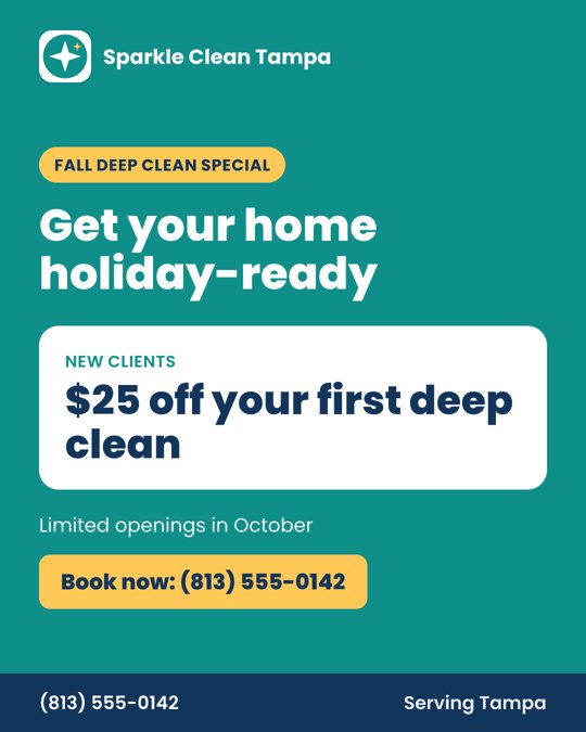 Holiday deep clean offer post